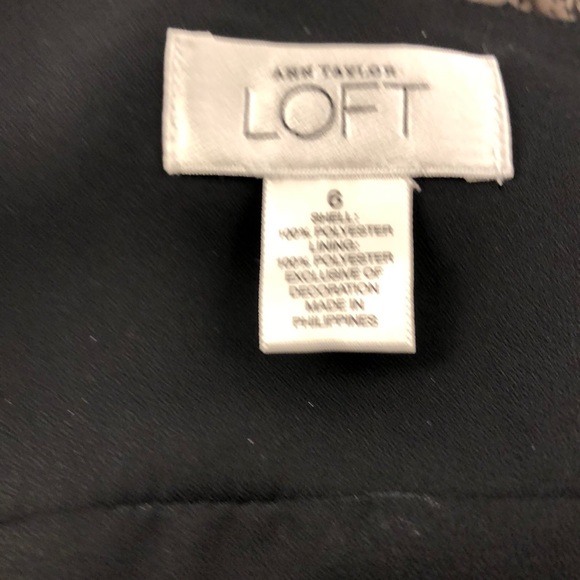 Women’s Ann Taylor LOFT lined pleated dress Sz 6 - Picture 6 of 6